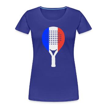 padel-france - Women's Premium Organic T-Shirt - royal blue - Front - Mia (176cm)