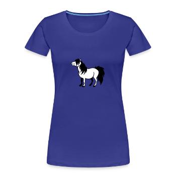 Pony - Women's Premium Organic T-Shirt - royal blue - Front - Mia (176cm)