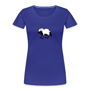 Wolf im Schafspelz - Frauen Premium Bio T-Shirt - Königsblau - Vorne - Mia (176cm)