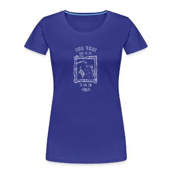 Pferde Stute - Frauen Premium Bio T-Shirt - Königsblau - Vorne - Mia (176cm)