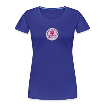 Emotional Support Human - Frauen Premium Bio T-Shirt - Königsblau - Vorne - Mia (176cm)