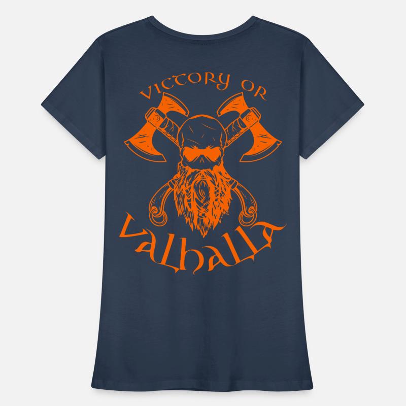 Victory or Valhalla Frauen Premium Bio T-Shirt