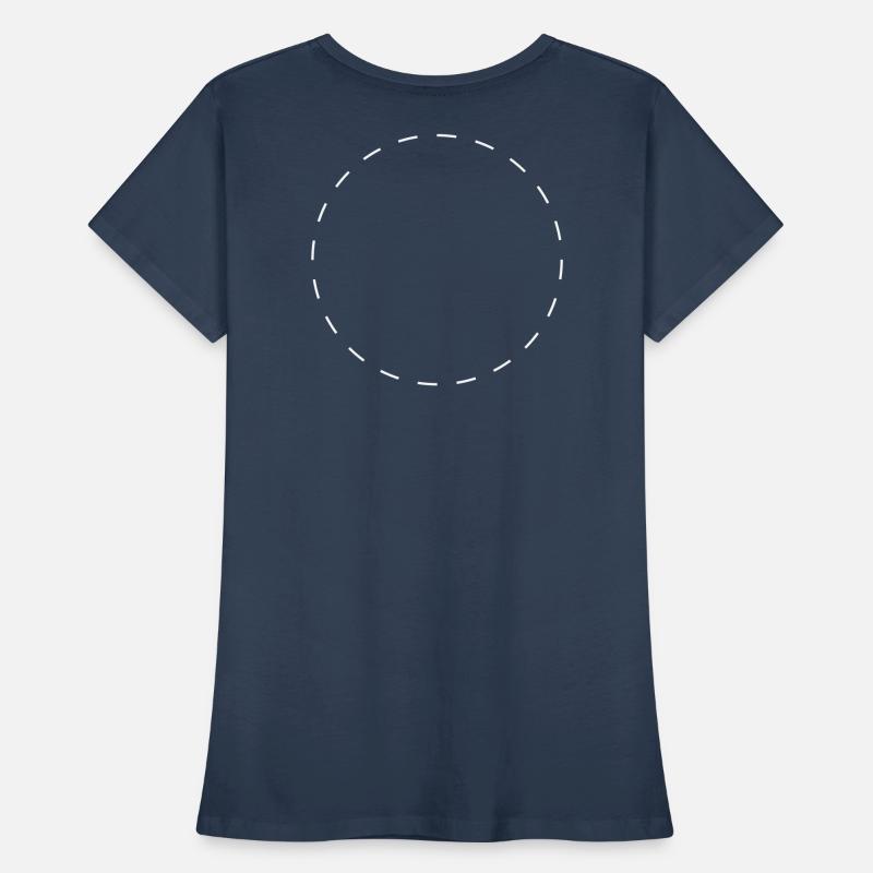 Circle dashed white | Vectorgraphic Women's Premium Organic T-Shirt