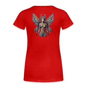 The Fairy Lianne by FairyBreizh - Women's Premium Organic T-Shirt - navy - Back - Mia (176cm)