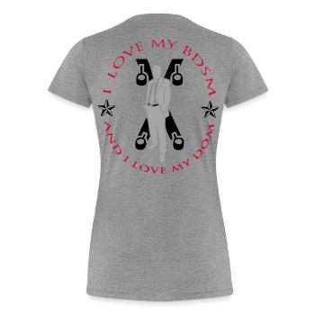 Cathedral - Women's Premium Organic T-Shirt - navy - Back - Mia (176cm)
