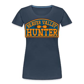 Beaver Valley Hunter Beaver Valley Hunter Men - Women's Premium Organic T-Shirt - navy - Front - Mia (176cm)