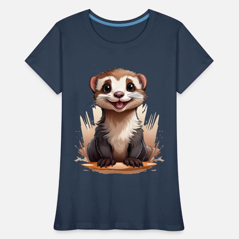 Frettchen Frauen Premium Bio T-Shirt