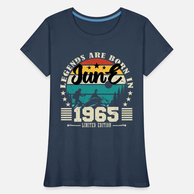 Juni 1965. Geburtstagsgeschenk Juni 1965. Juni. Frauen Premium Bio T-Shirt