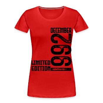 Birthday Gift December 1992. December 1992. - Women's Premium Organic T-Shirt -  - Front - Mia (176cm)