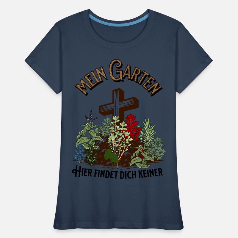 Garten lustiger Spruch schwarzer Humor Gärtner Frauen Premium Bio T-Shirt