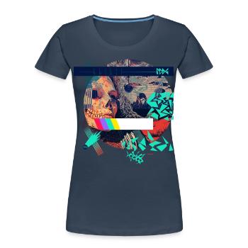 Monster #118 Spirit - Women's Premium Organic T-Shirt - navy - Front - Mia (176cm)