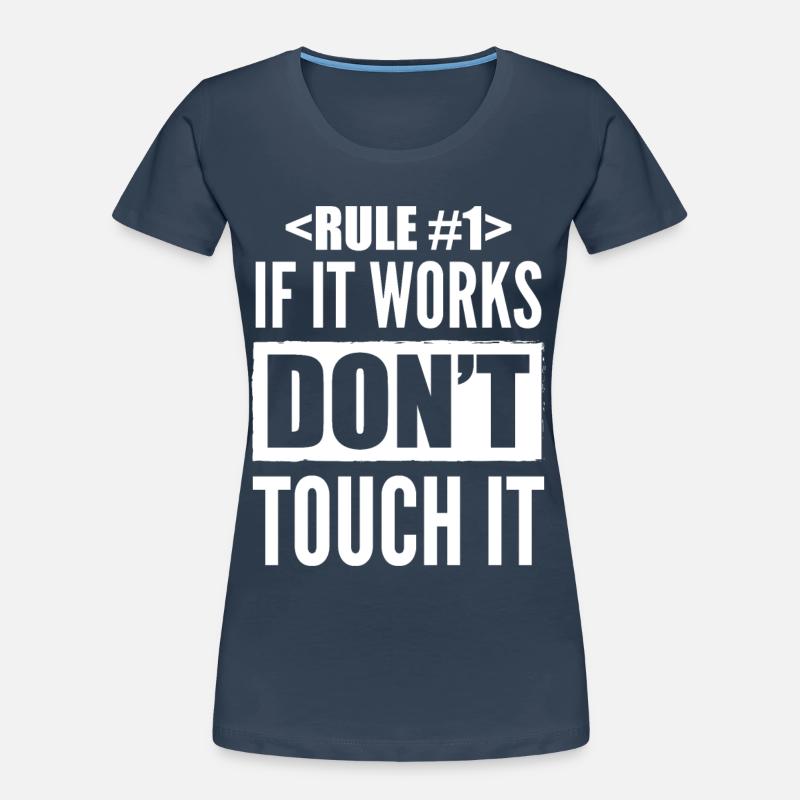 Coder Developer Software Developer IT Developer - Women's Premium Organic T-Shirt - navy