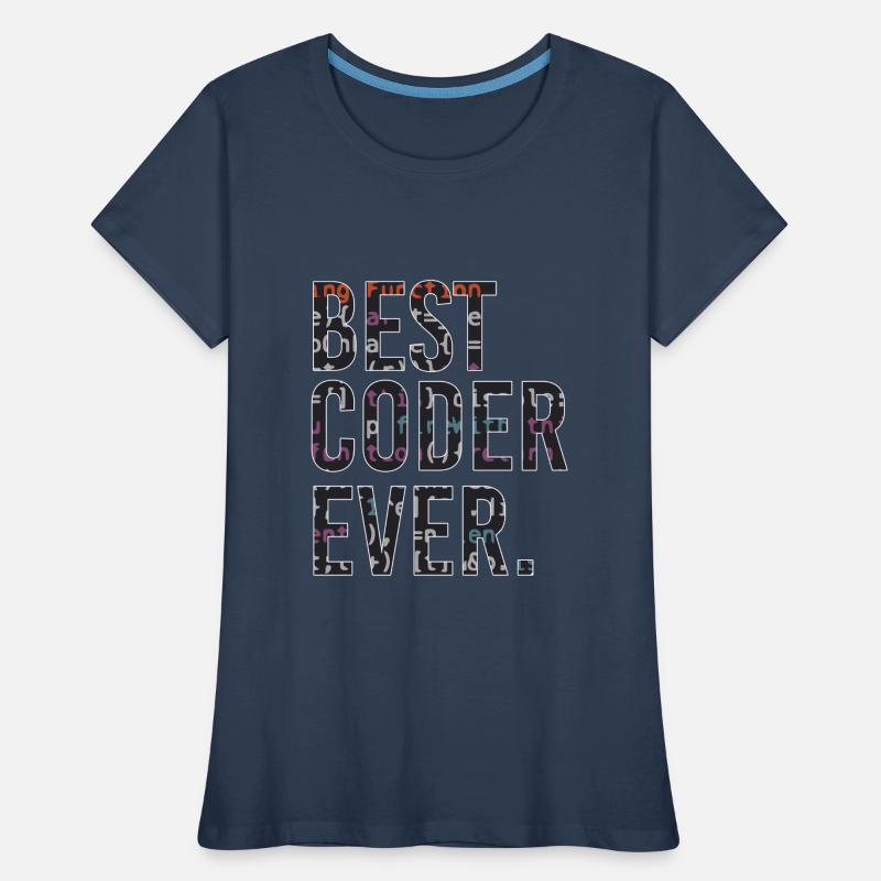 Meilleur codeur de code de programmeur T-shirt bio Premium Femme