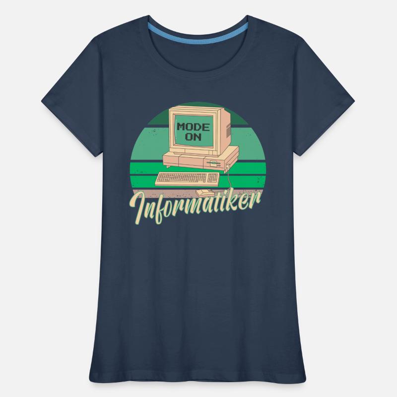 Informatik Computer Programmierer Vater Papa Frauen Premium Bio T-Shirt