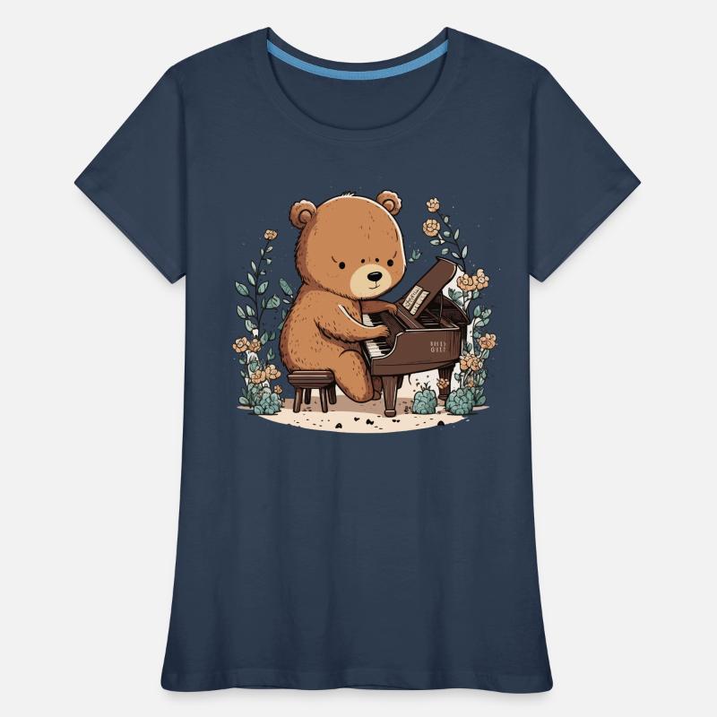 Ours mélodique T-shirt bio Premium Femme