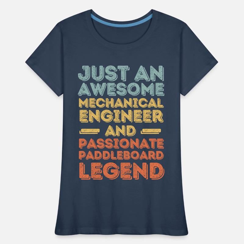 Mechanical Engineer Paddleboard retro Women's Premium Organic T-Shirt