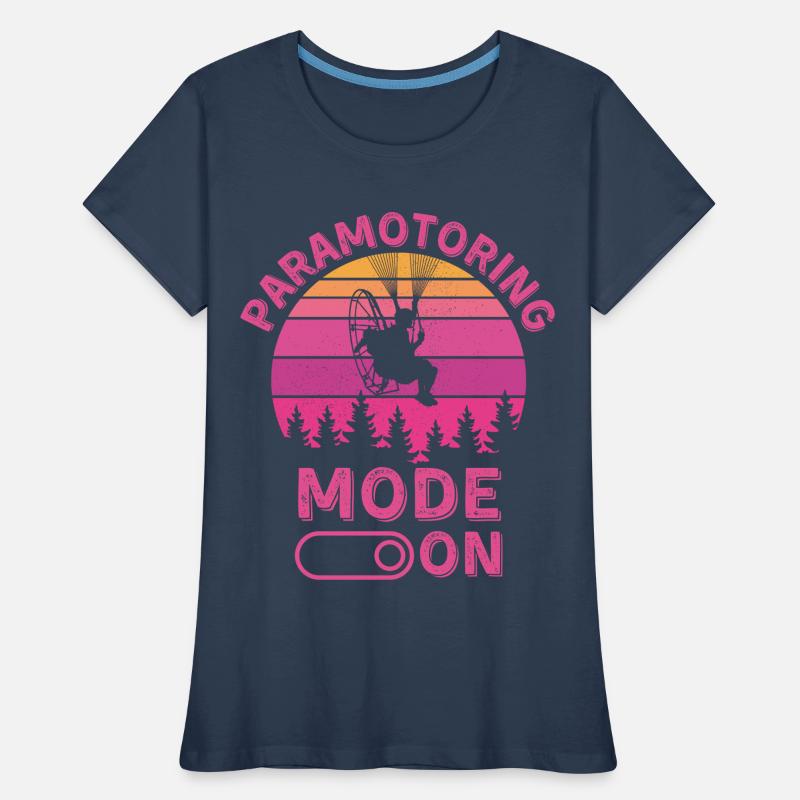 Paramotoring mode on Women's Premium Organic T-Shirt