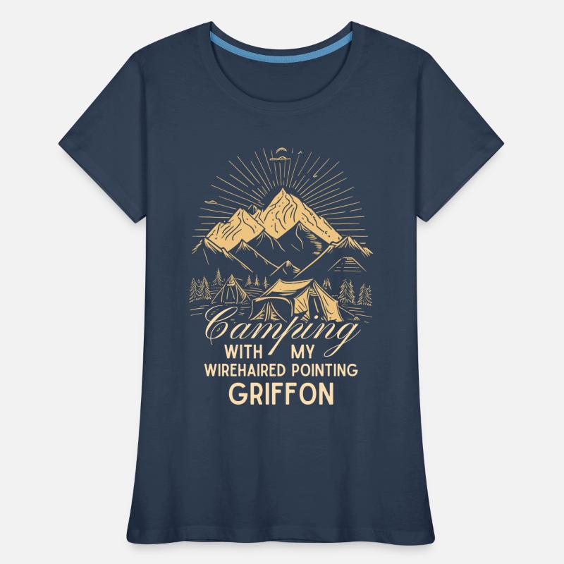 Griffon Korthals Camping Rough-haired Pointer Women's Premium Organic T-Shirt