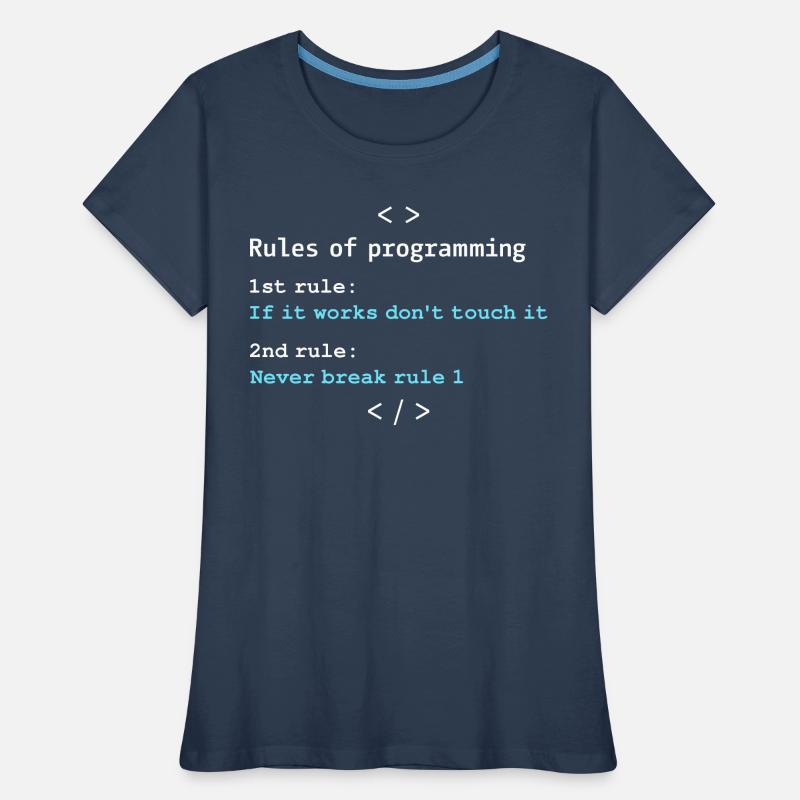 Règles de programmation T-shirt bio Premium Femme