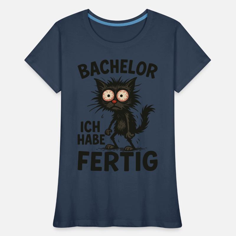 Bachelor Abschluss Absolvent BWL Student Studium Frauen Premium Bio T-Shirt