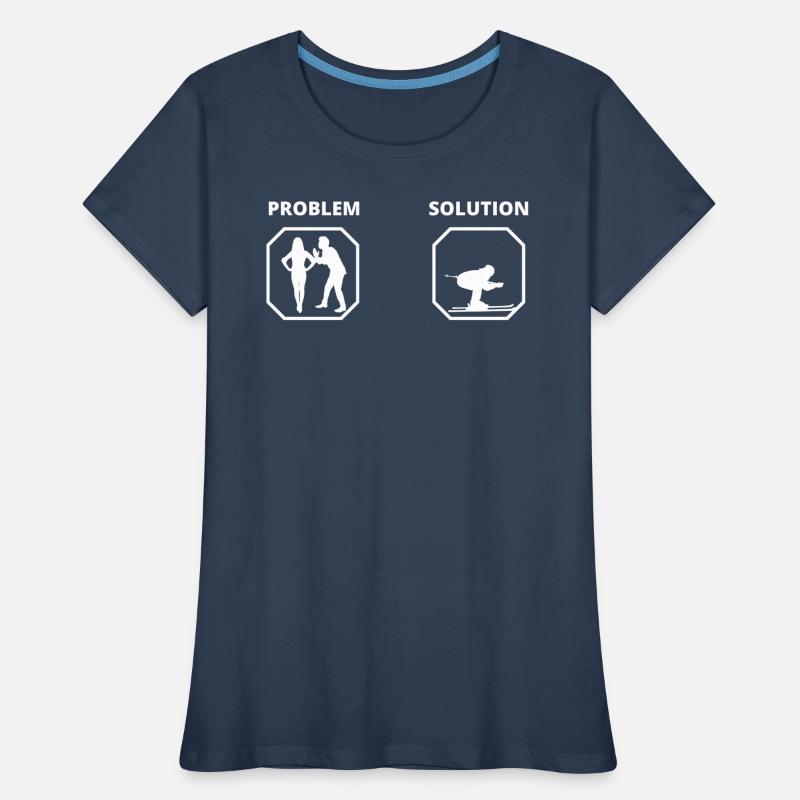 PROBLEM SKI SOLUTION Women's Premium Organic T-Shirt