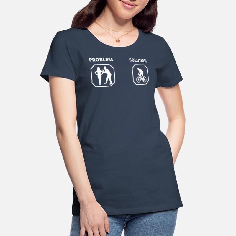 PROBLEM SOLUTION vélo T-shirt bio Premium Femme
