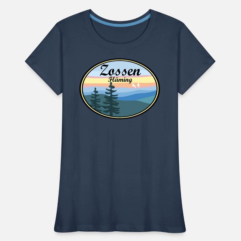 Zossen Fläming Sticker Frauen Premium Bio T-Shirt