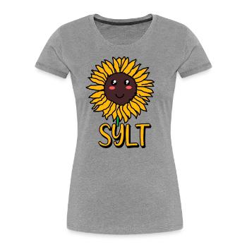 Sylt - Frauen Premium Bio T-Shirt - Navy - Vorne - Mia (176cm)