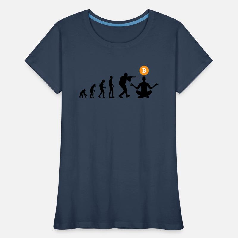 Bitcoin evolution Women's Premium Organic T-Shirt