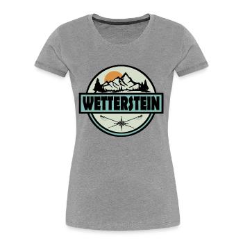 Wetterstein - Frauen Premium Bio T-Shirt -  - Vorne - Mia (176cm)