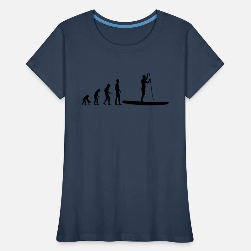 Stand Up Paddle Evolution Frauen Premium Bio T-Shirt