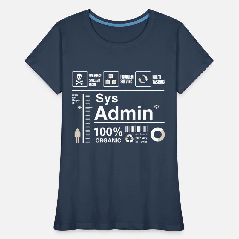 Sys Admin Programming Computer Nerd pc Board cpu Women's Premium Organic T-Shirt