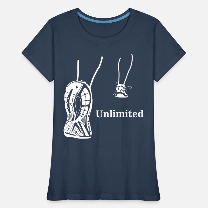 Illimité - conception en cours d'exécution T-shirt bio Premium Femme