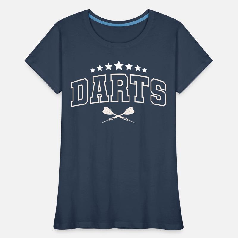 Fléchettes Fléchettes Joueurs de fléchettes Fléchettes T-shirt bio Premium Femme