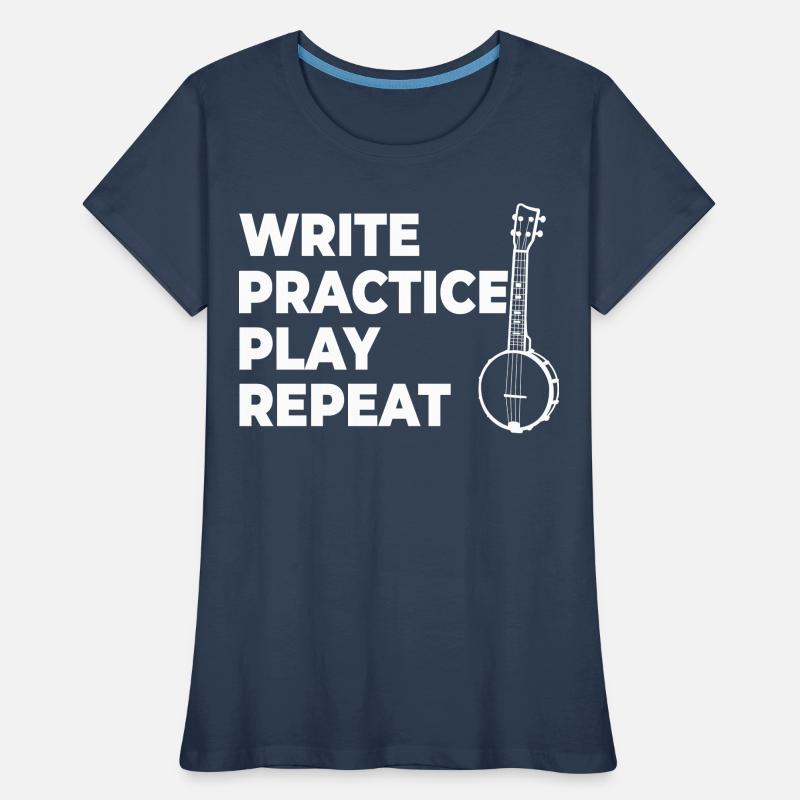 Writing, practicing, playing, repeating Women's Premium Organic T-Shirt