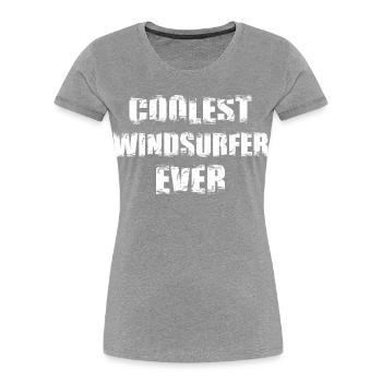 Coolest Windsurfer Ever - Women's Premium Organic T-Shirt - navy - Front - Mia (176cm)