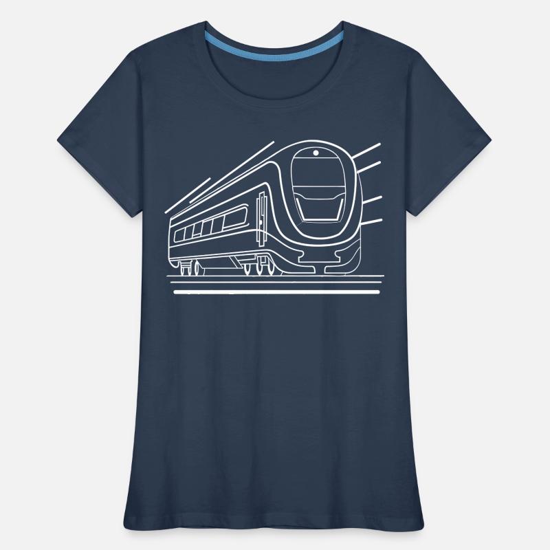 Train Comic Look Women's Premium Organic T-Shirt