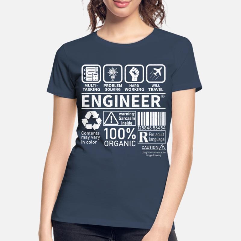 engineer multitasking problem solving hard working Women's Premium Organic T-Shirt