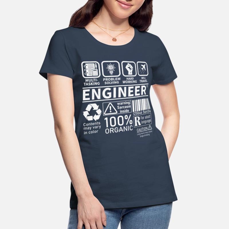 engineer multitasking problem solving hard working Women's Premium Organic T-Shirt