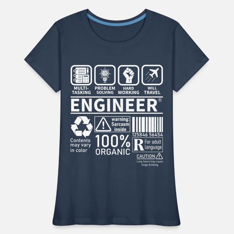 engineer multitasking problem solving hard working Women's Premium Organic T-Shirt