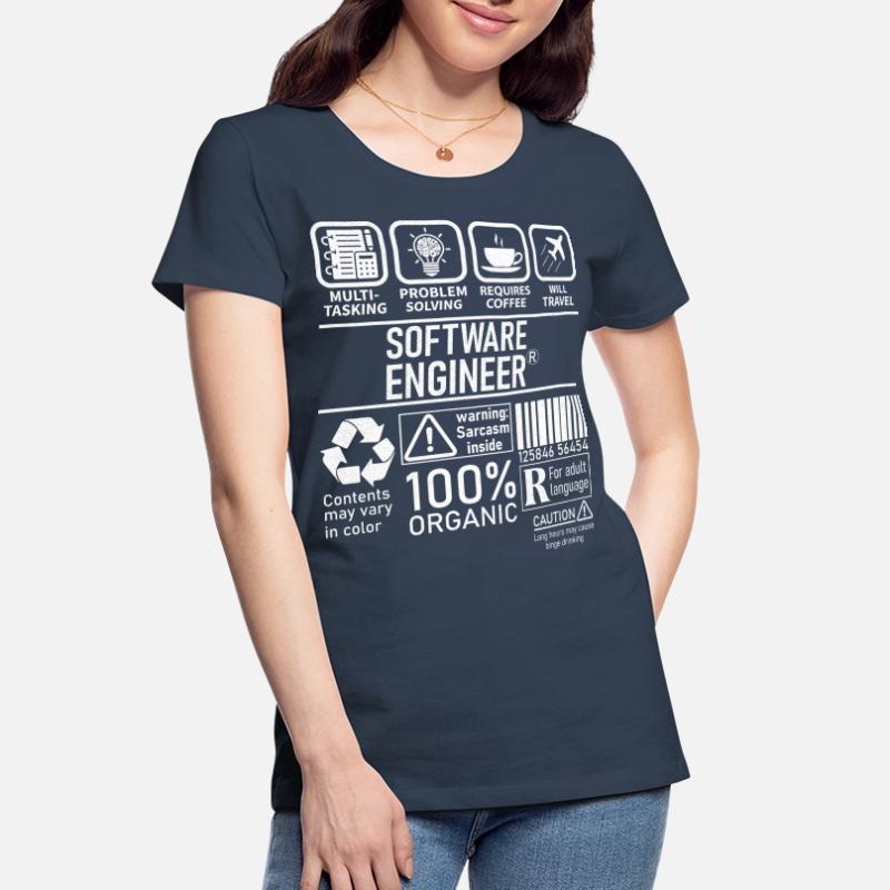 Software Engineer multi tasking problem solving Frauen Premium Bio T-Shirt