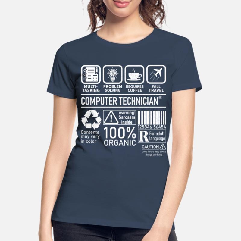 Computer Technician multi tasking problem solving Frauen Premium Bio T-Shirt