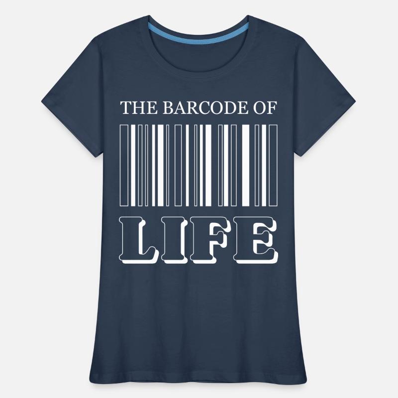 Le code-barres de la vie / Der Strichcode des Lebens T-shirt bio Premium Femme