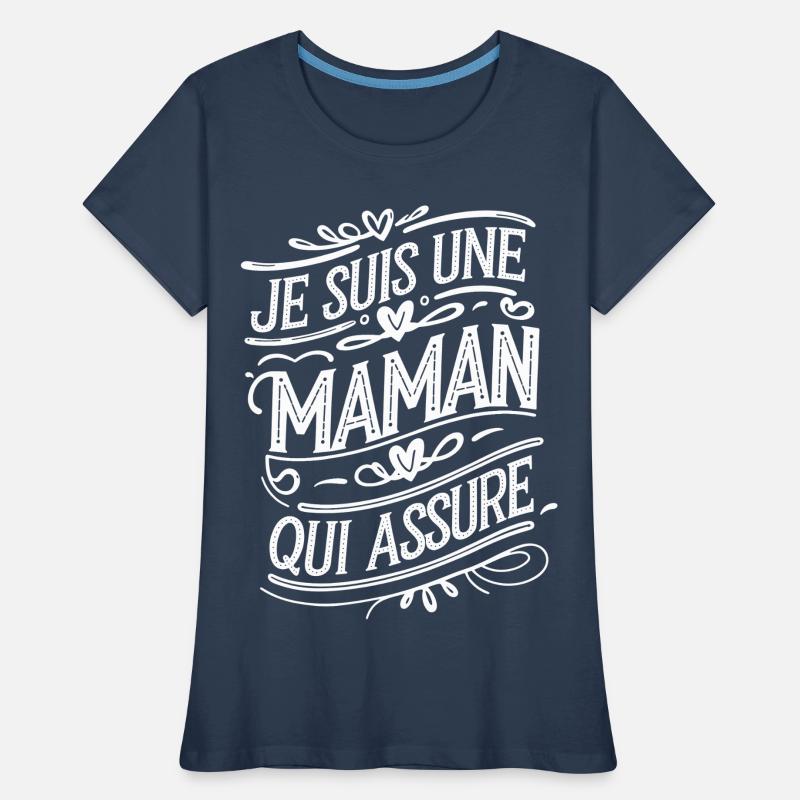 Ich bin eine Mutter, die versichert Frauen Premium Bio T-Shirt