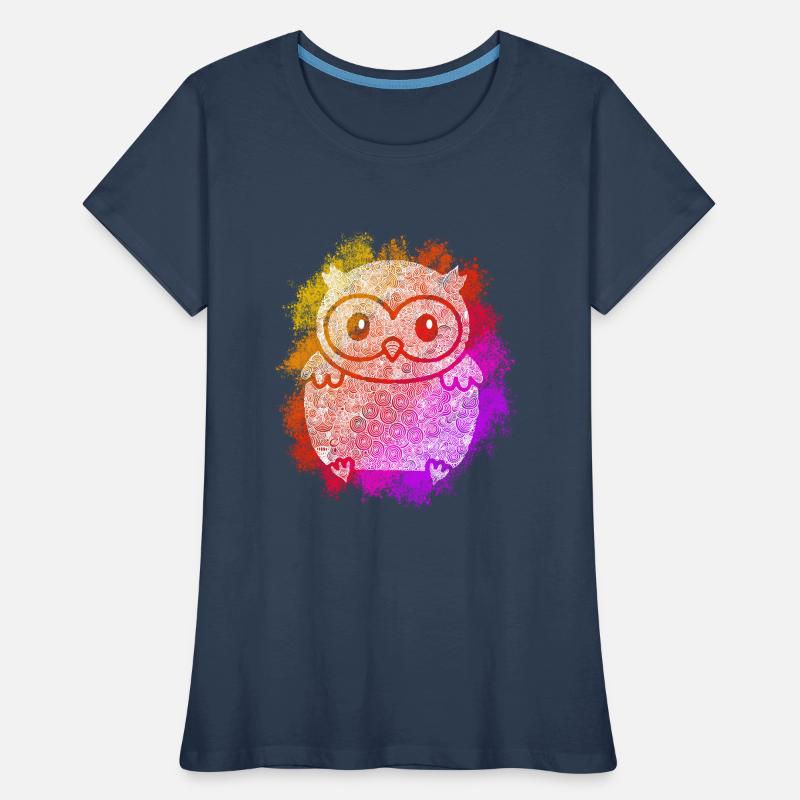 Zentangle Eule Frauen Premium Bio T-Shirt