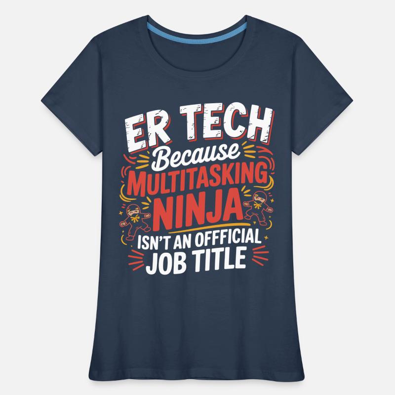 Tech Ninja: Multitasking Humor Women's Premium Organic T-Shirt