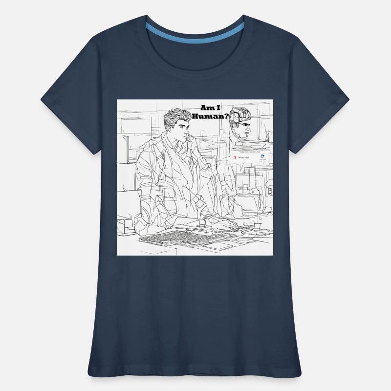 Mensch oder Roboter Frauen Premium Bio T-Shirt