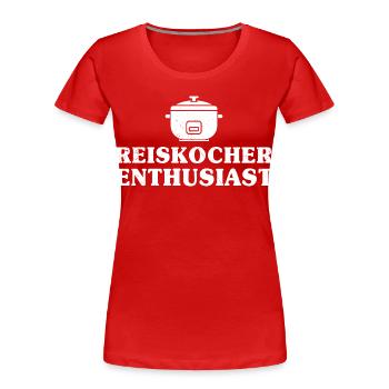 Cooking Rice Cooker ENTHUSIAST Fun - Women's Premium Organic T-Shirt - navy - Front - Mia (176cm)