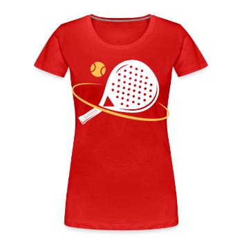 I can't I have padel - Women's Premium Organic T-Shirt - navy - Front - Mia (176cm)