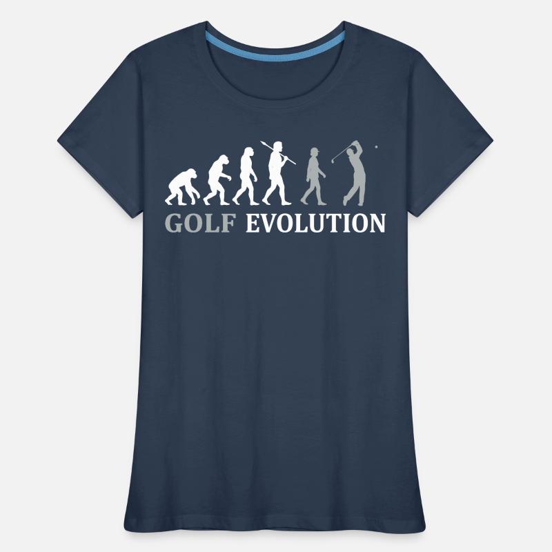 Golf Evolution – Das perfekte Golfer Geschenk Frauen Premium Bio T-Shirt